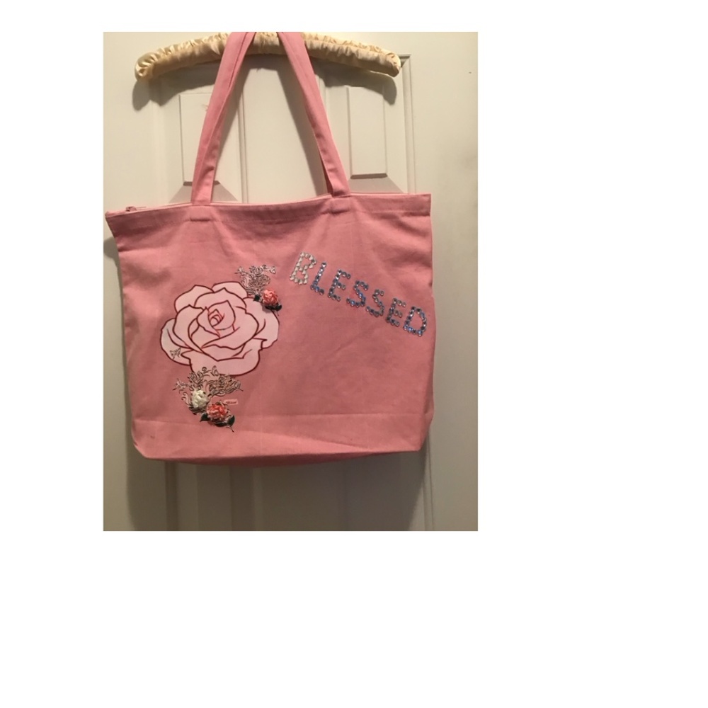 FLOWER PINK TOTE BAG